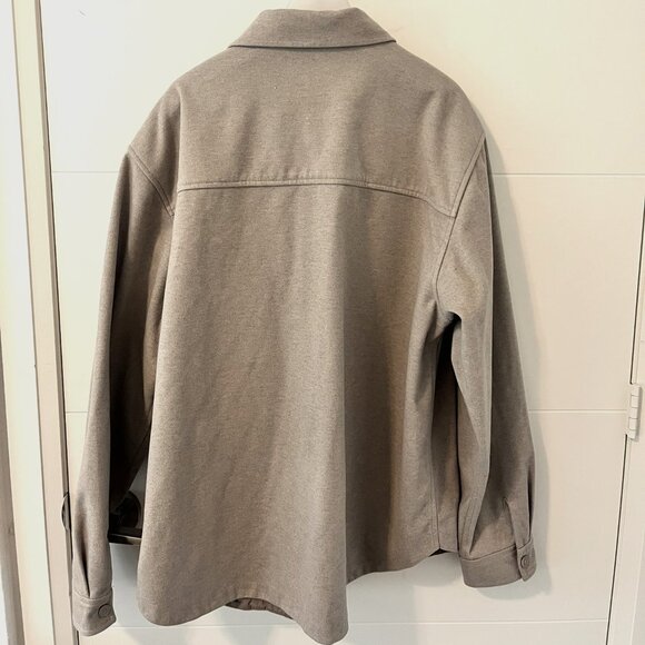 OAK + FORT Tan Overshirt - Picture 2 of 2